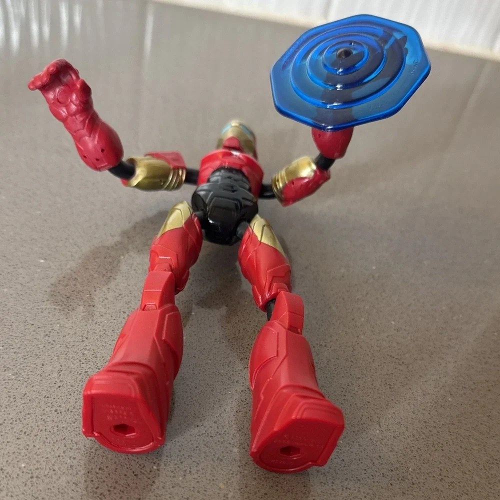 Lot 3 Hasbro Bend Flex Marvel Avengers Iron Man Black Panther Ice Action Figure